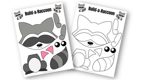 Raccoon Template Printable